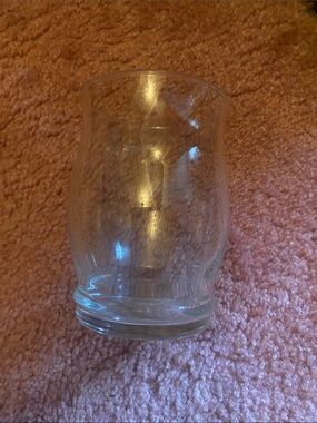 Clear Curved Glass vase